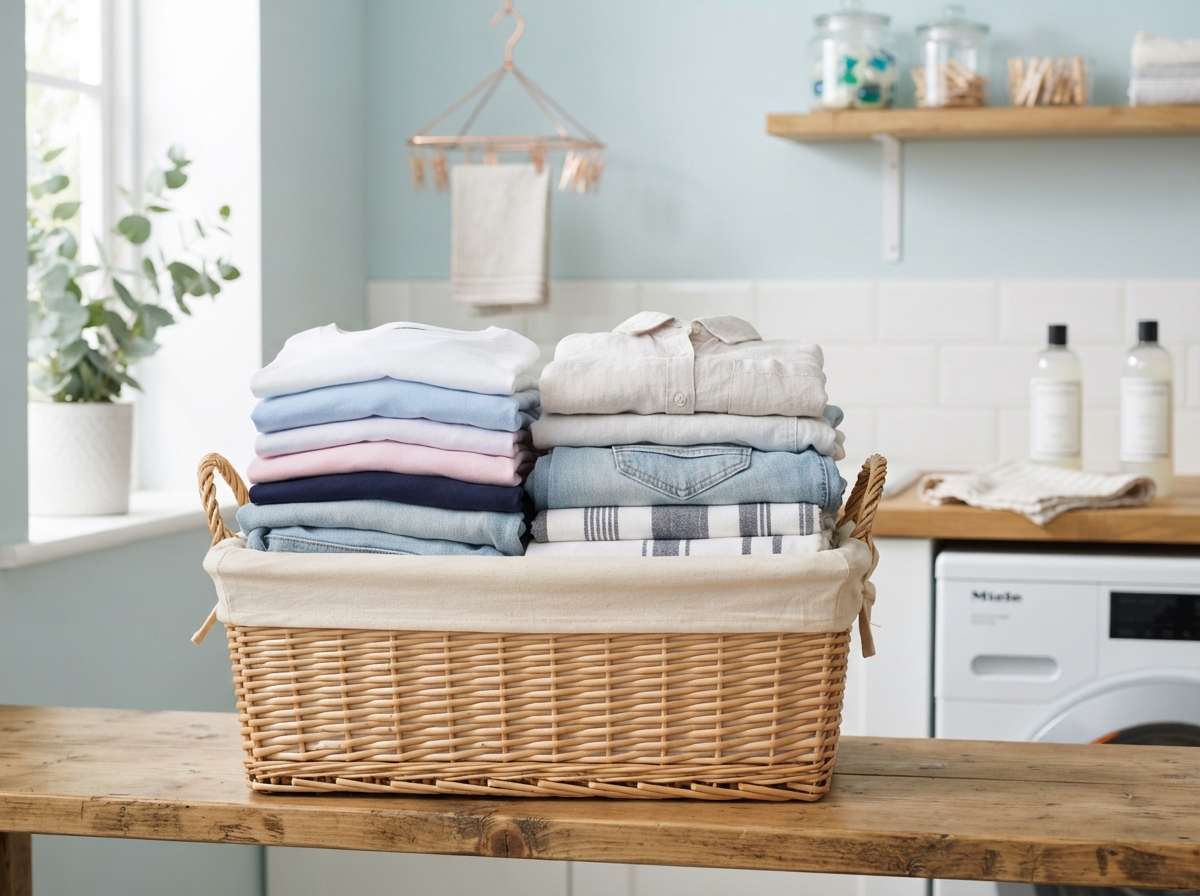 Wash and fold laundry service