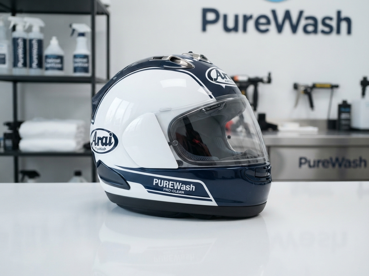 Professional helmet cleaning service